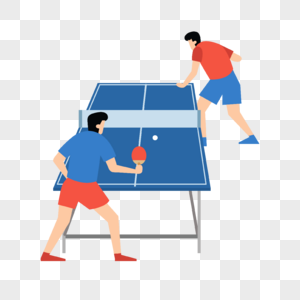 乒乓球运动插画乒乓球比赛图片
