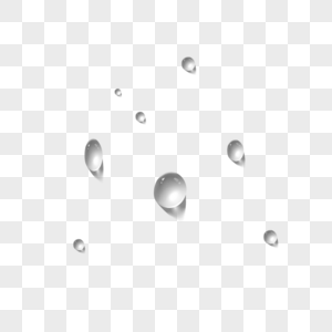3d写实质感水滴水珠投影图片