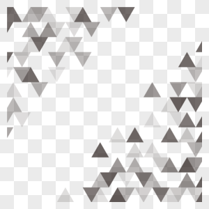 灰色三角形几何抽象边框图片