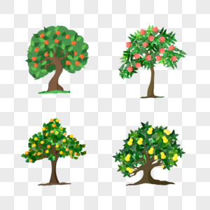 多彩种类水果树木图片
