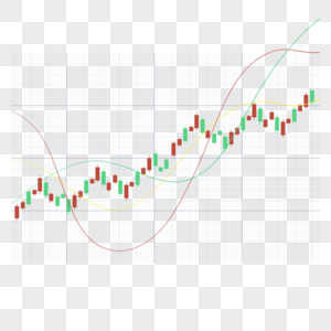 股票k线图上升趋势证券市场绿色红色蜡烛图高清图片