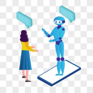 机器人智能朋友人物沟通图片