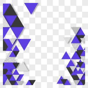 紫色黑色三角形商务抽象几何边框图片