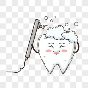 护理清洁牙齿可爱表情图片