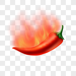 红辣椒燃烧火焰新鲜食材图片