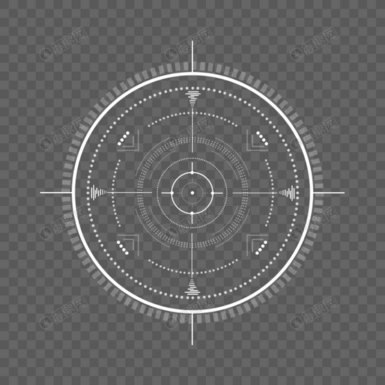 十字线划分瞄准线条图形图片