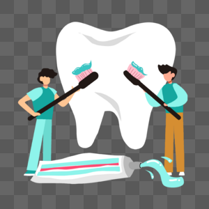 牙医牙科检查牙齿问题插画高清图片