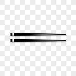 一双黑筷子黑色矢量开支高清图片