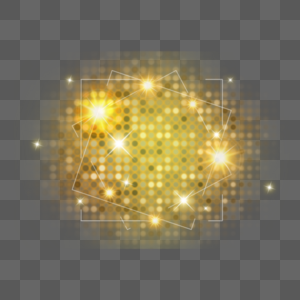金黄色星点光效科技图案图片