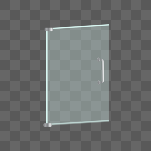 单个矢量手绘玻璃门高清图片