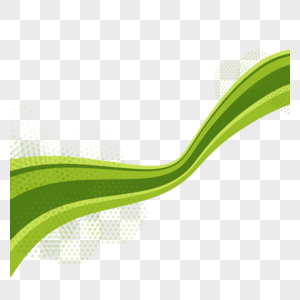 绿色弧形曲线图片