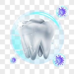 科技感保护光效牙齿健康图片