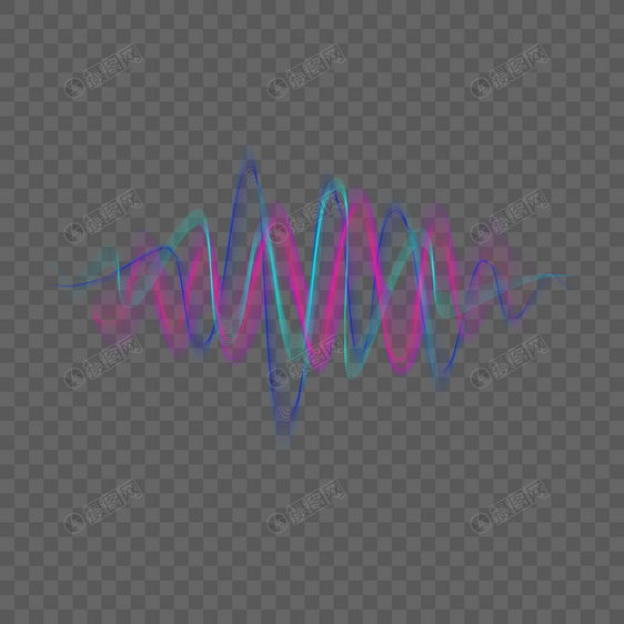 声波音乐霓虹灯动态光流发光粒子声音均衡器图片