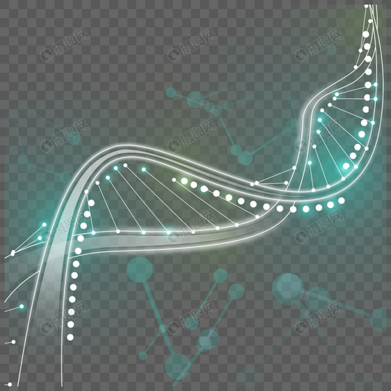 抽象水印链条光效抽象dna图片