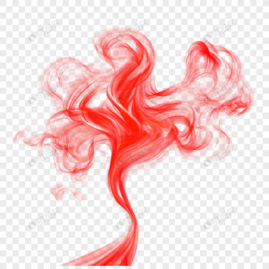抽象烟雾边框渐变红色烟雾图片