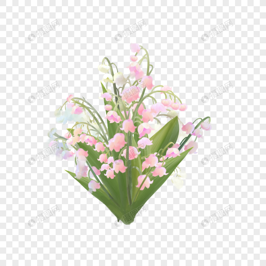 粉色铃兰花婚礼花卉图片