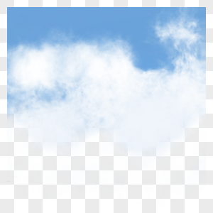 白色写实风格云朵图片