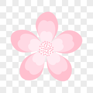 粉色水彩樱花卡通花瓣图片