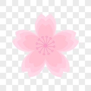 可爱粉色樱花花瓣图片