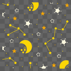 金黄色月亮和星星连线天空宇宙航星图图片