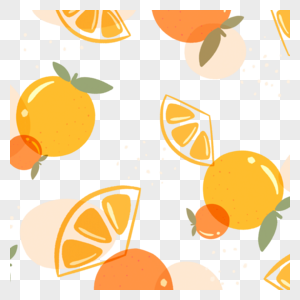 水果边框卡通橙子和橘子图片