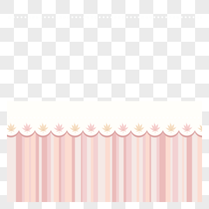 枫叶装饰粉色条纹拼色婴儿可爱边框图片