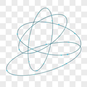 蓝色抽象的几何线条环绕科学和技术图片