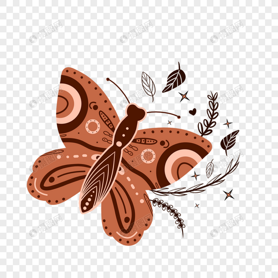 波西米亚蝴蝶动物图片