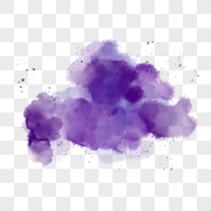 水彩质感飞溅背景紫色蓝色图片