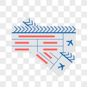 矢量飞机票图片