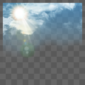 云朵真实质感太阳光光效图片