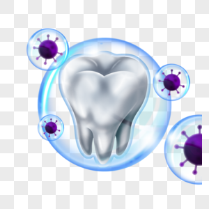 卫生防护细菌光效牙齿健康图片