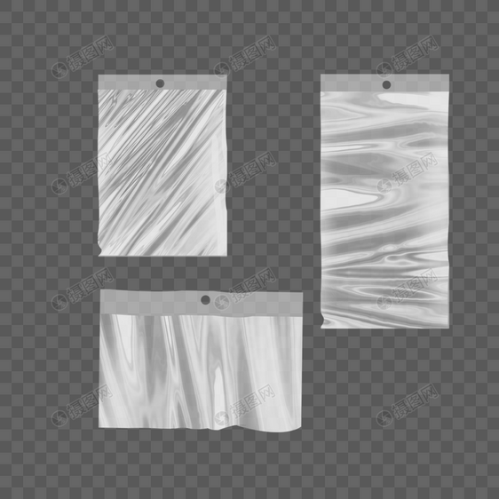塑料袋透明写实样机图片