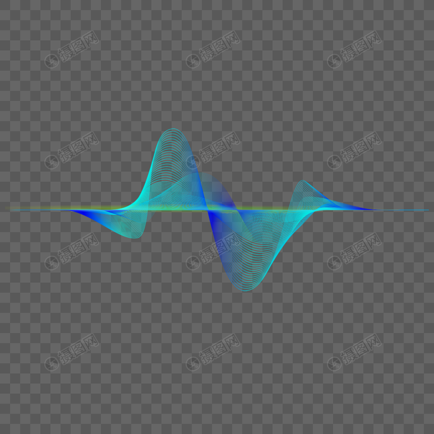科技抽象数字色彩缤纷波浪线动态均衡器图片