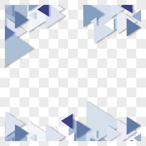 三角形商务抽象几何边框图片