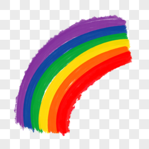 绘图涂鸦彩虹矢量素材图片