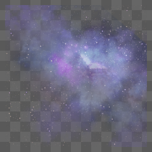 紫色唯美银河星空夜晚图片