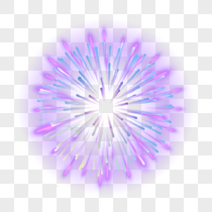 紫色星光爆炸特效烟火图图片