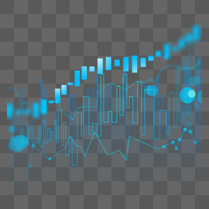 股票市场走势图价格柱状趋势分析高清图片