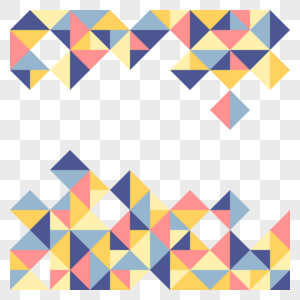 抽象几何三角边框图片