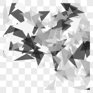 黑色三角形灰色透明几何图片