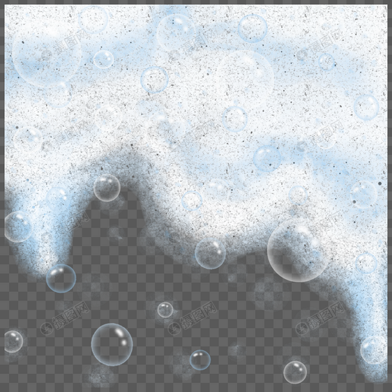 干净的泡沫蓝色白色泡泡图片