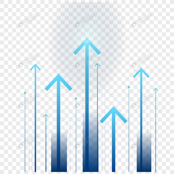 蓝色金融商务科技感箭头图片