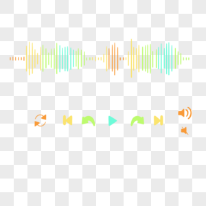 彩色渐变音乐播放器图片