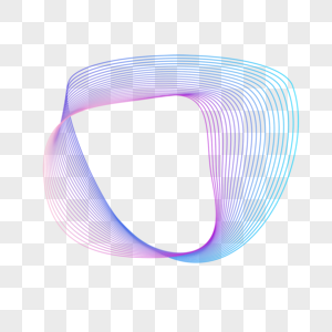 科技几何活力波浪不规则渐变圆圈图片