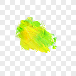 黄色绿色丙烯酸笔刷图片