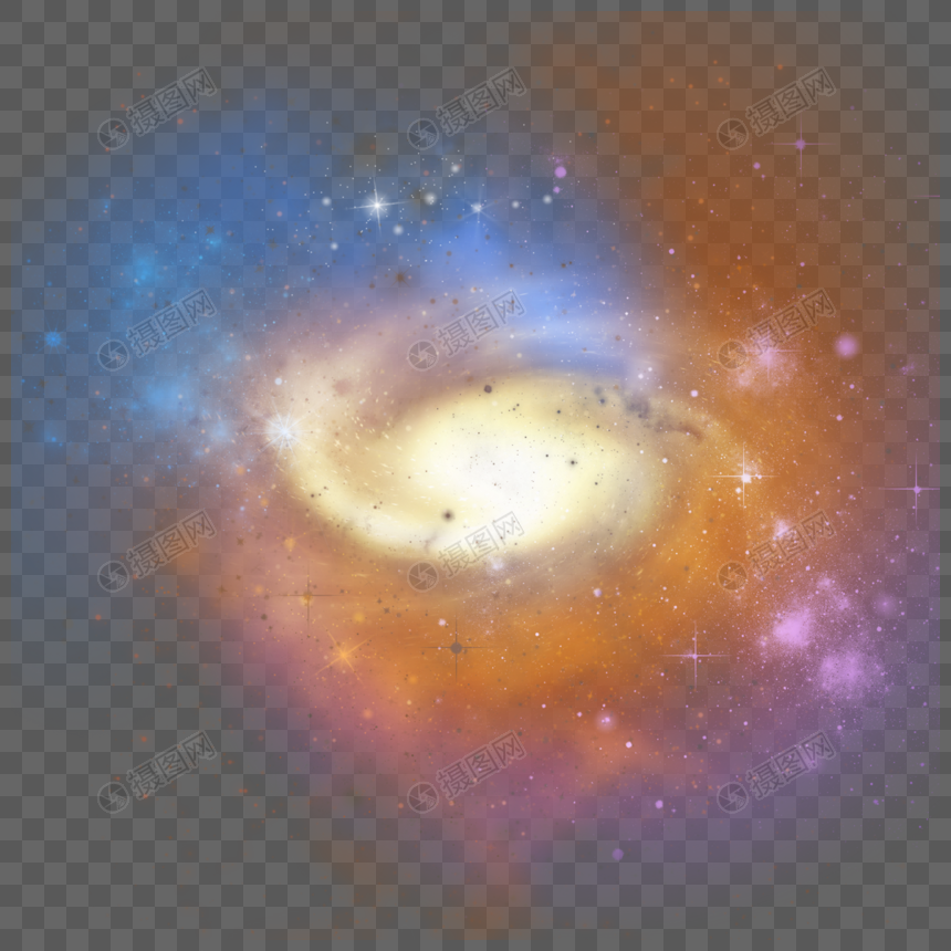 抽象彩色星空宇宙云银河图片