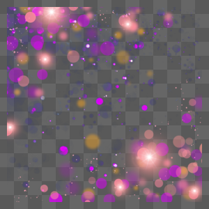 紫色光点光影星空光效图片