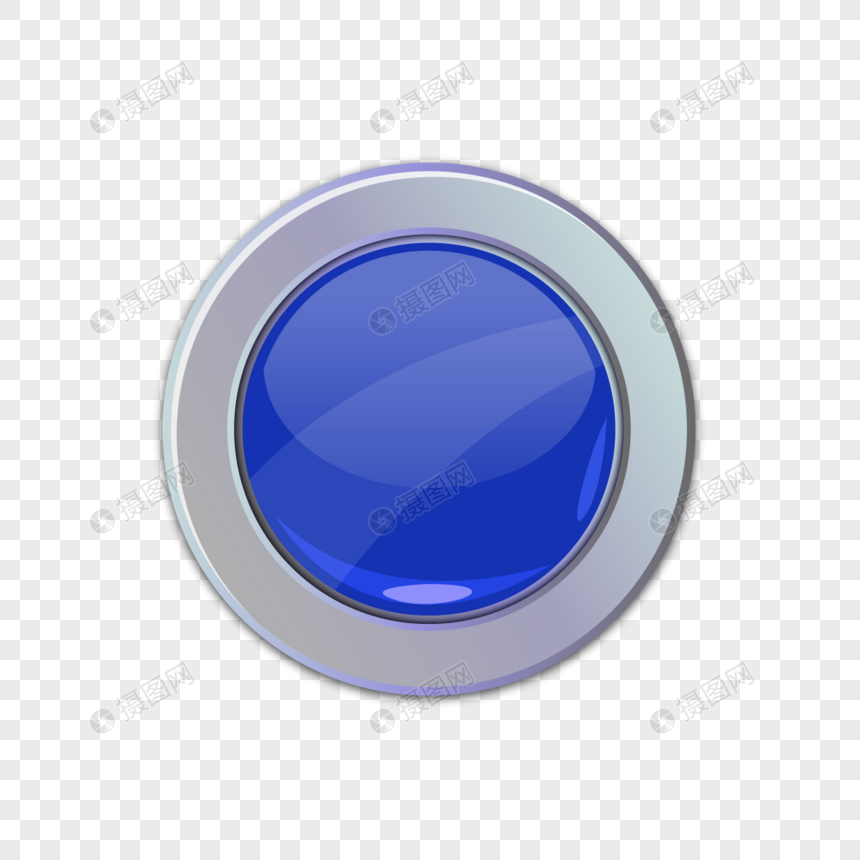 蓝色圆圈按钮图片