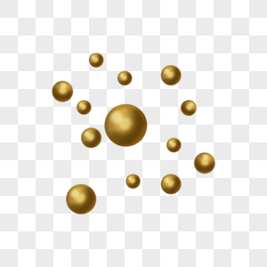 黄金泡沫元素图片